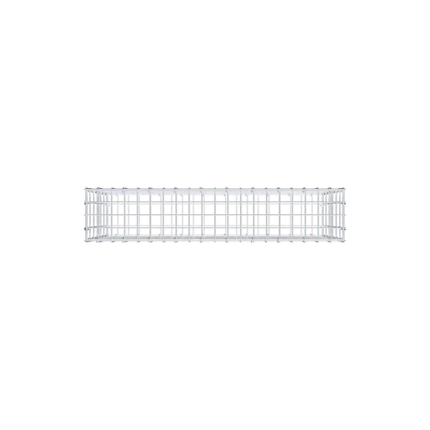 Gabbione 100 cm x 60 cm x 20 cm (L x H x P), maglia 5 cm x 10 cm, anello a C