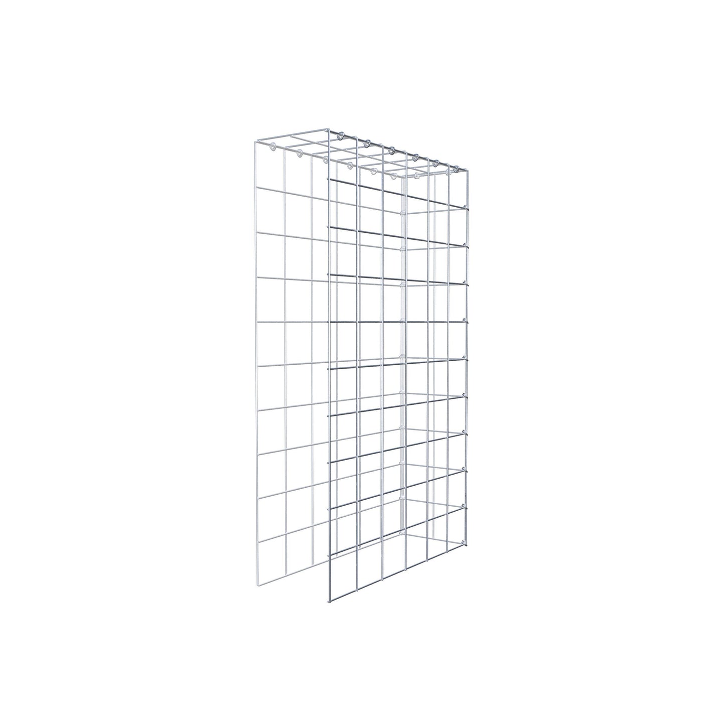 Type 4 oplegkorf 100 cm x 60 cm x 20 cm (L x H x D), maaswijdte 10 cm x 10 cm, C-ring