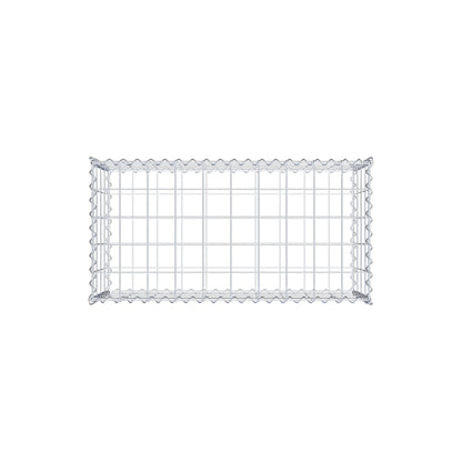 Gabion 100 cm x 40 cm x 50 cm (L x H x D), maskestørrelse 10 cm x 10 cm, spiral