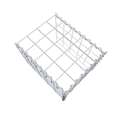 Opvokset gabion type 4 50 cm x 40 cm x 40 cm (L x H x D), maskestørrelse 10 cm x 10 cm, spiral
