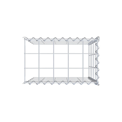 Gabbione aggiuntivo tipo 4 50 cm x 50 cm x 30 cm (L x H x P), dimensione maglia 10 cm x 10 cm, a spirale