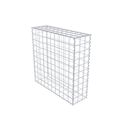 Gabbione 100 cm x 100 cm x 30 cm (L x H x P), maglia 10 cm x 10 cm, spirale