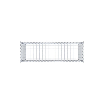 Gabion rapporté type 3 100 cm x 60 cm x 30 cm (L x H x P), mailles 5 cm x 5 cm, spirale