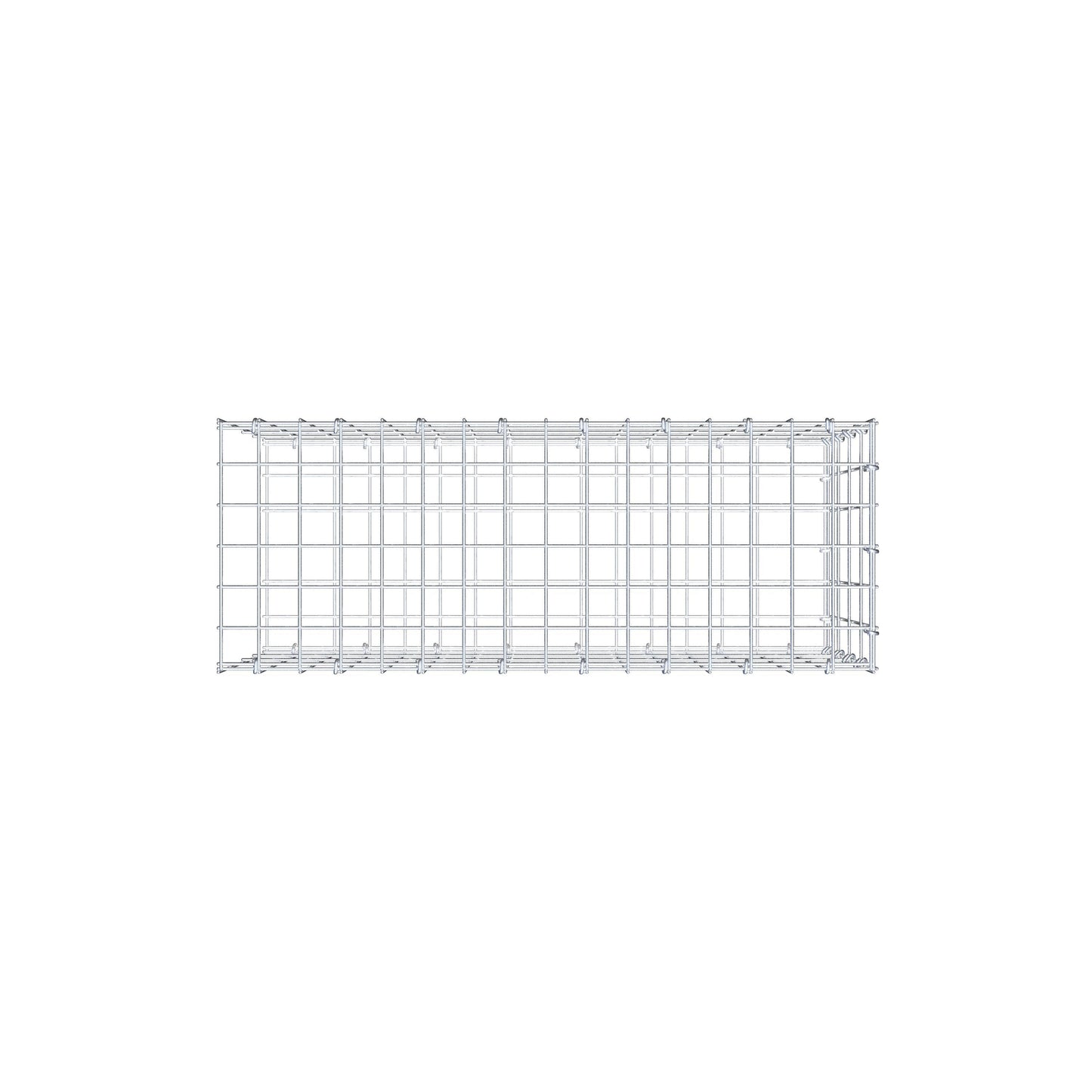 Toegevoegde pool type 2 80 cm x 40 cm x 30 cm, maaswijdte 5 cm x 10 cm, C-ring