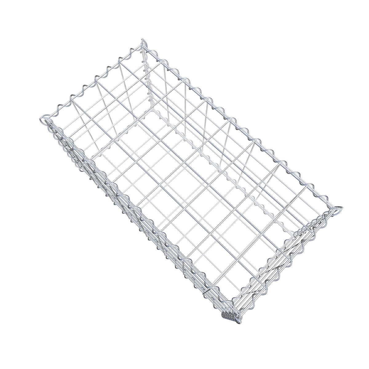 Gabion 80 cm x 40 cm x 40 cm (L x H x P), mailles 10 cm x 10 cm, spirale