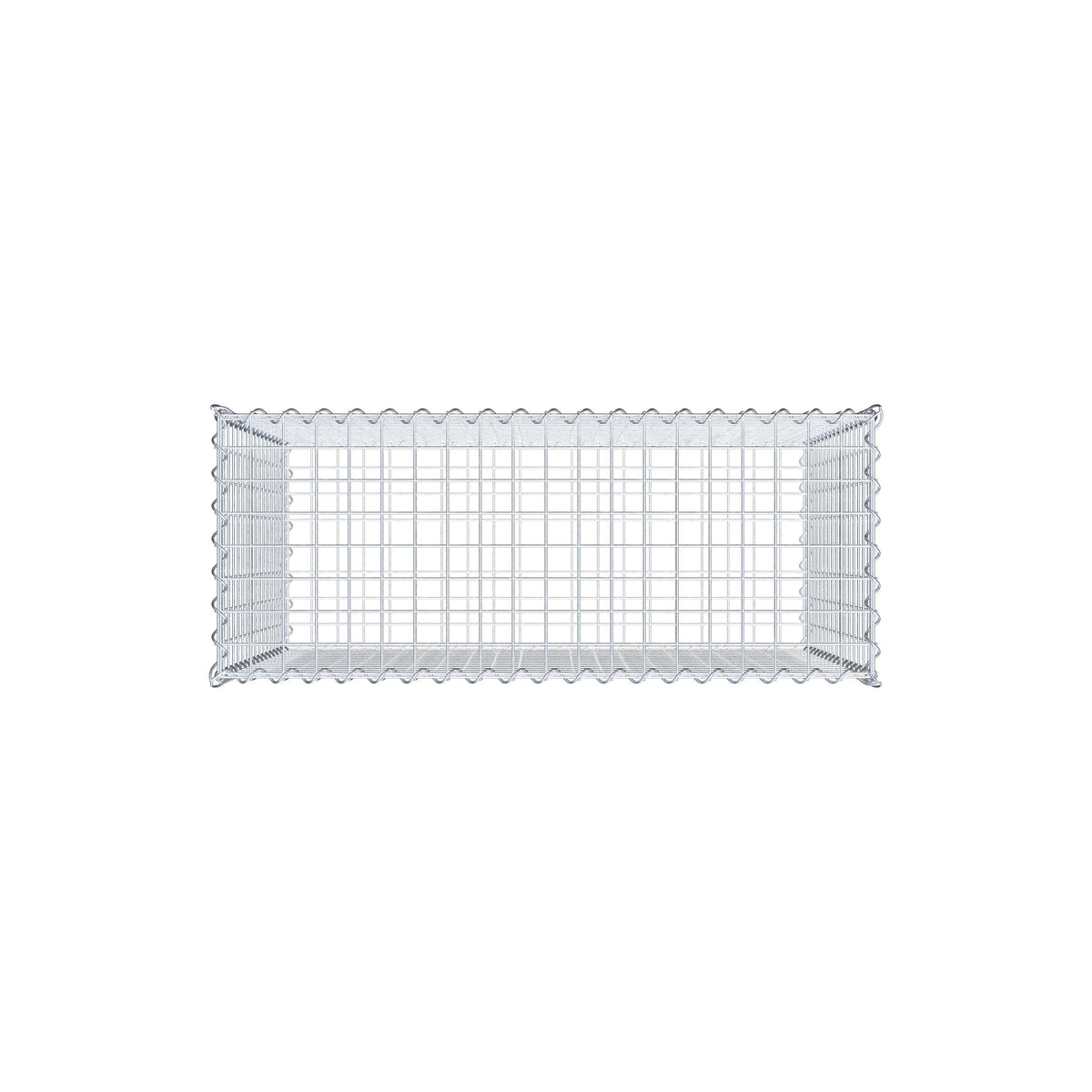 Gabion 100 cm x 80 cm x 40 cm (L x H x D), maskstorlek 5 cm x 5 cm, spiral