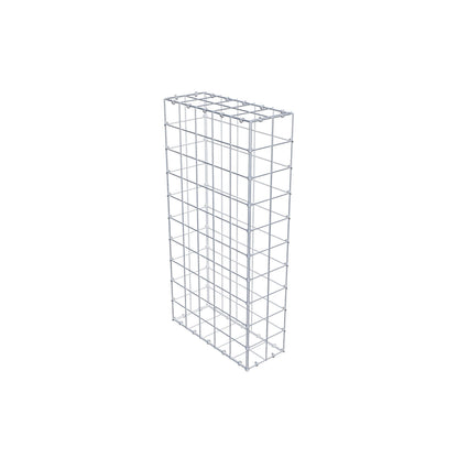 Gabion 100 cm x 50 cm x 20 cm (L x H x D), maskestørrelse 10 cm x 10 cm, C-ring