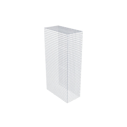 Monteret gabion type 4 200 cm x 100 cm x 50 cm (L x H x D), maskestørrelse 5 cm x 5 cm, C-ring