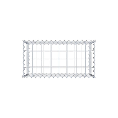 Gabion 80 cm x 40 cm x 40 cm (L x H x D), maskstorlek 10 cm x 10 cm, spiral