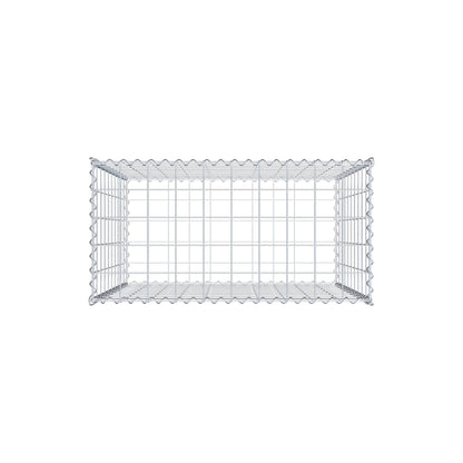 2er Set Gabionen 100 cm x 100 cm x 50 cm (L x H x T), Maschenweite 10 x 10 cm, Spirale