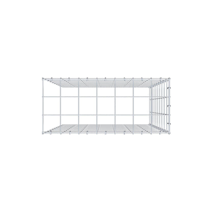 Opzetpaal type 4 100 cm x 70 cm x 30 cm (L x H x D), maaswijdte 10 cm x 10 cm, C-ring