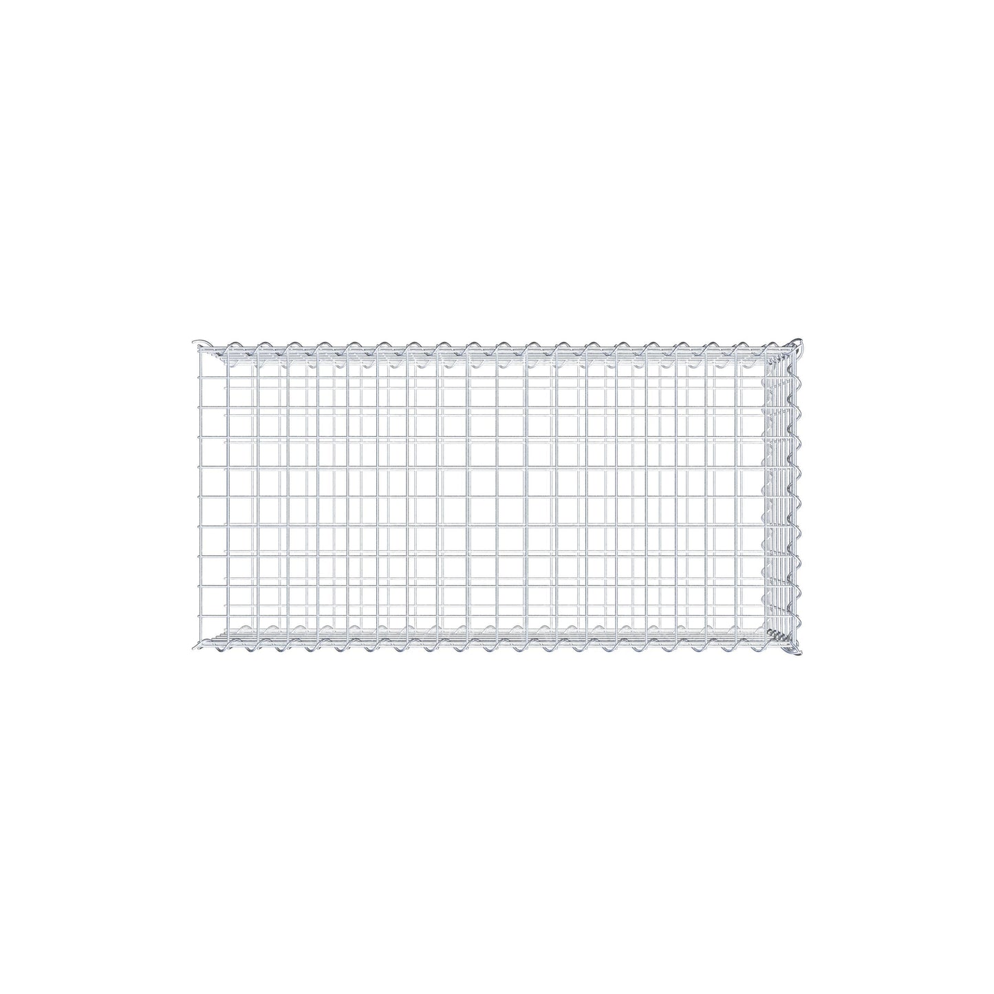 Add-on schanskorf type 2 100 cm x 30 cm x 50 cm (L x H x D), maaswijdte 5 cm x 5 cm, spiraalvormig