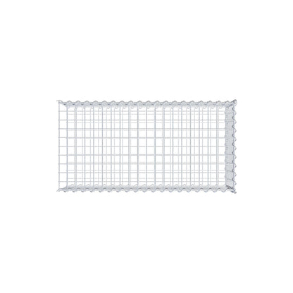 Add-on schanskorf type 2 100 cm x 30 cm x 50 cm (L x H x D), maaswijdte 5 cm x 5 cm, spiraalvormig