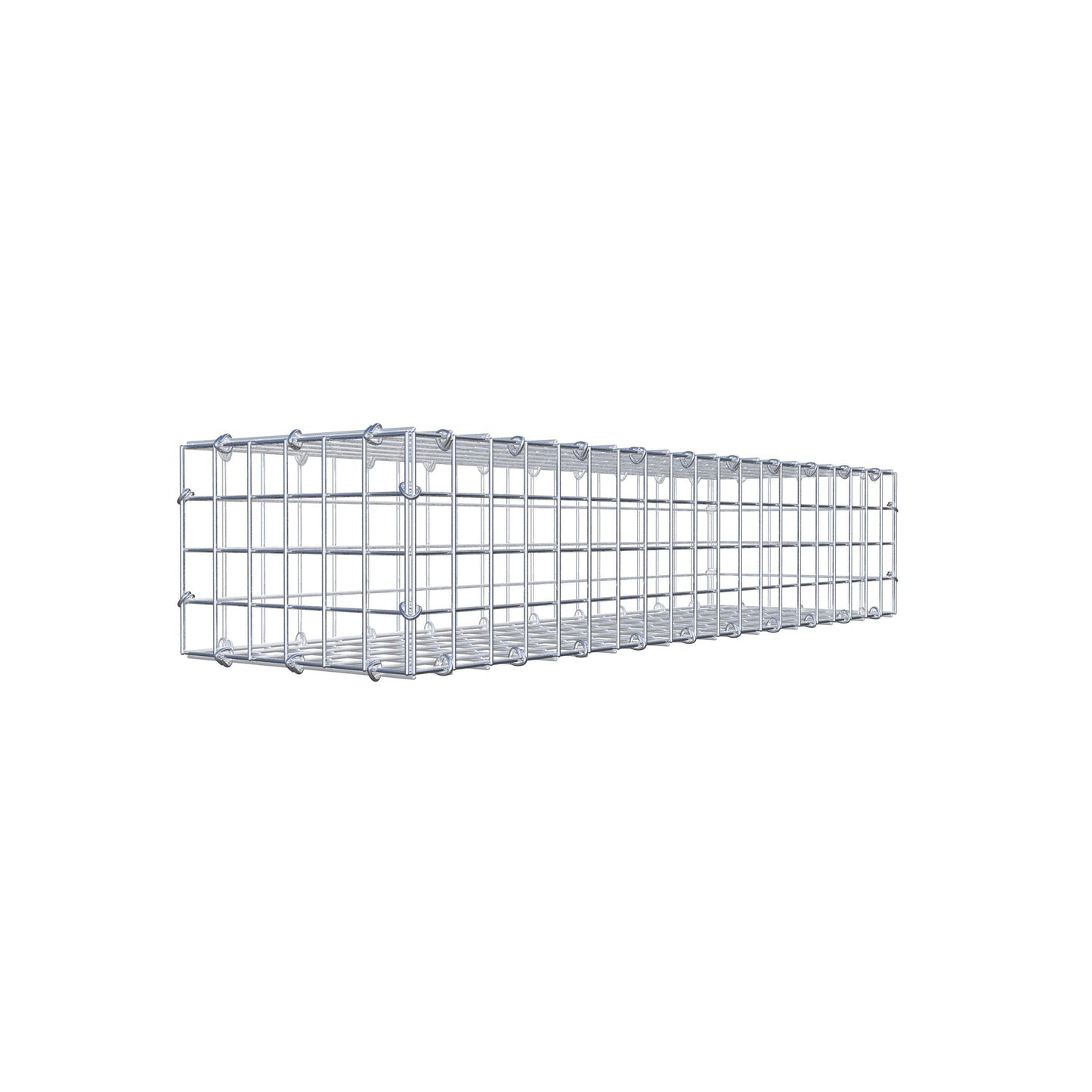 Gabion 100 cm x 20 cm x 30 cm (L x H x D), maskstorlek 5 cm x 5 cm, C-ring