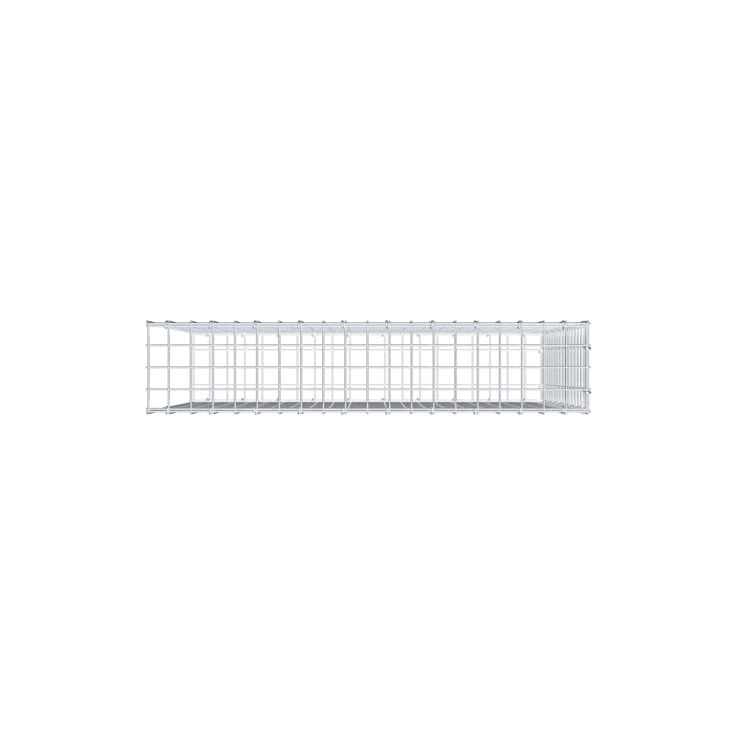 Gabbione aggiuntivo di tipo 2 100 cm x 80 cm x 20 cm (L x H x P), maglia 5 cm x 5 cm, anello a C