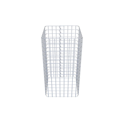 Colonne de gabion carrée 42 cm x 42 cm, hauteur 80 cm, MW 5 cm x 5 cm