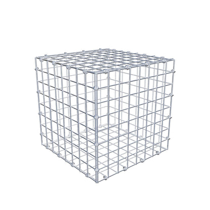Gabion 40 cm x 40 cm x 40 cm (L x H x D), maskestørrelse 5 x 5 cm, spiralring