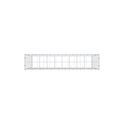 Gabbione 100 cm x 70 cm x 20 cm (L x H x P), maglia 10 cm x 10 cm, anello a C