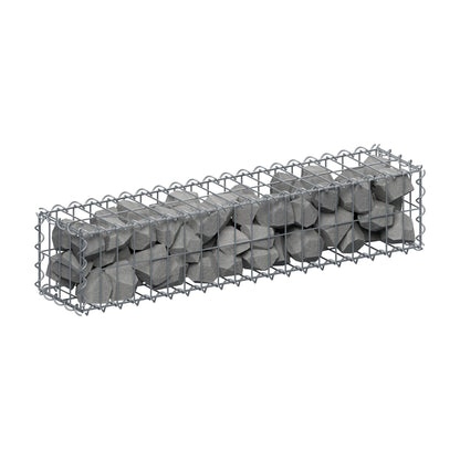 Gabion 100 cm x 20 cm x 20 cm (L x H x D), maskstorlek 5 cm x 10 cm, spiral