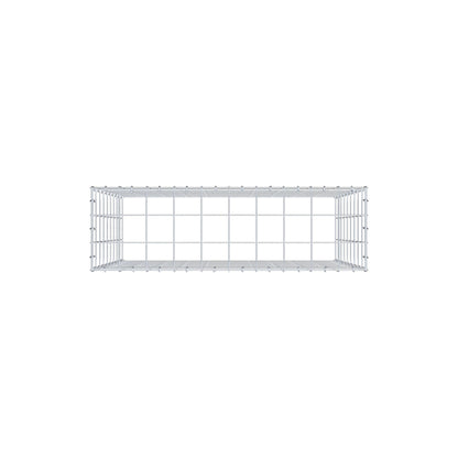 Type 3 oplegkorf 100 cm x 90 cm x 30 cm (L x H x D), maaswijdte 10 cm x 10 cm, C-ring