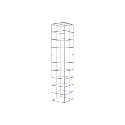 Monteret gabion type 3 100 cm x 20 cm x 20 cm (L x H x D), maskestørrelse 10 cm x 10 cm, C-ring