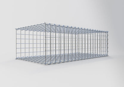 Add-on schanskorf type 2 100 cm x 30 cm x 50 cm (L x H x D), maaswijdte 5 cm x 5 cm, spiraalvormig