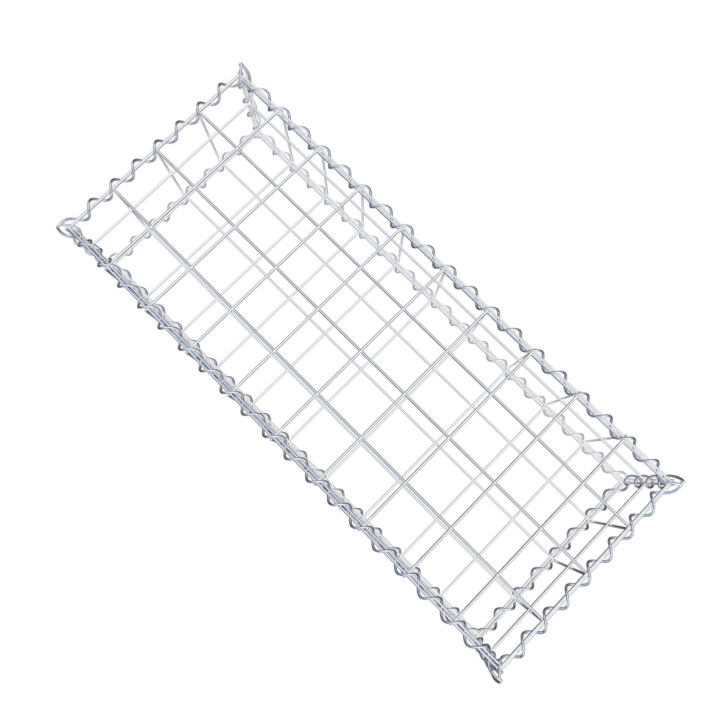Gabion 100 cm x 20 cm x 40 cm (L x H x D), maskstorlek 10 cm x 10 cm, spiral