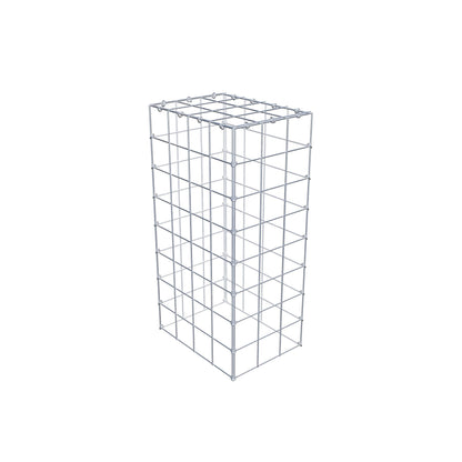 Monteret gabion type 3 80 cm x 40 cm x 30 cm (L x H x D), maskestørrelse 10 cm x 10 cm, C-ring