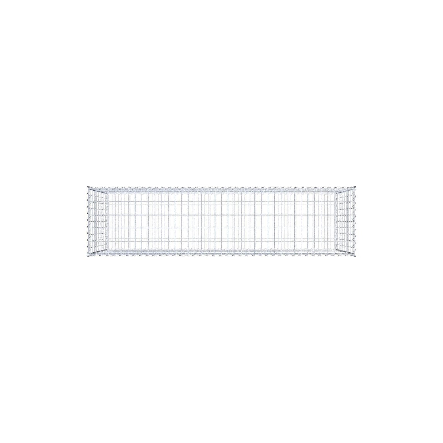 Schanskorf 200 cm x 100 cm x 50 cm (L x H x D), maaswijdte 5 cm x 10 cm, spiraalvormig