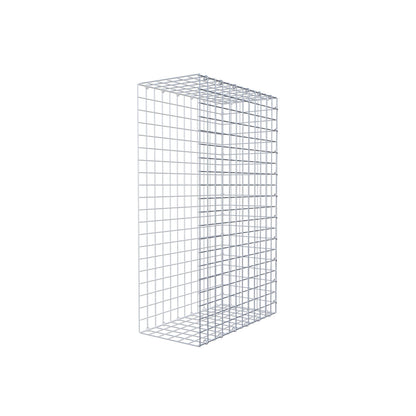 Bevestigbare schanskorf type 2 100 cm x 60 cm x 30 cm (L x H x D), maaswijdte 5 cm x 5 cm, C-ring