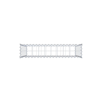 Schanskorf 100 cm x 80 cm x 20 cm (L x H x D), maaswijdte 10 cm x 10 cm, spiraalvormig