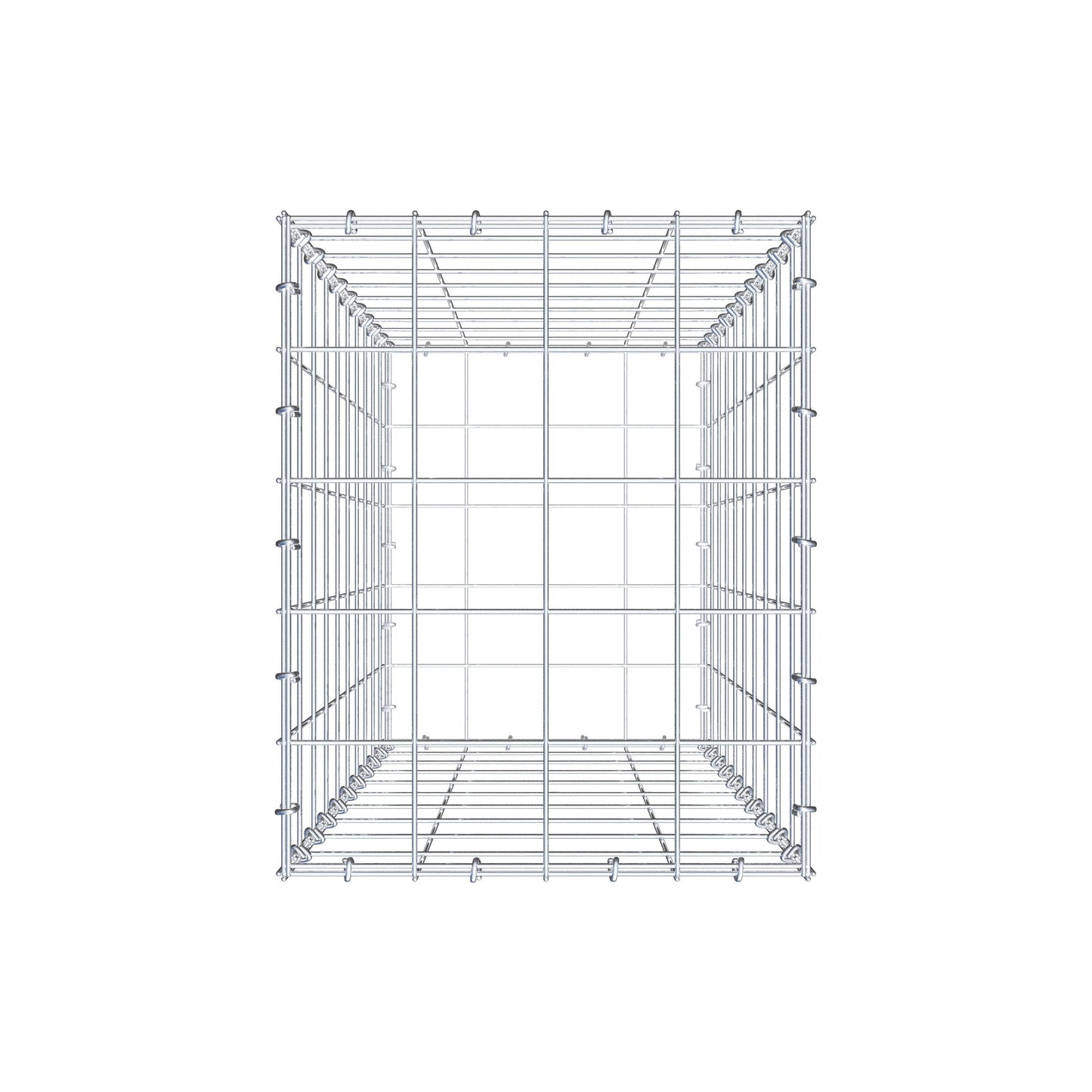 Gabione 100 cm x 40 cm x 50 cm (L x H x T), Maschenweite 10 cm x 10 cm, C-Ring