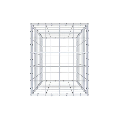 Gabione 100 cm x 40 cm x 50 cm (L x H x T), Maschenweite 10 cm x 10 cm, C-Ring