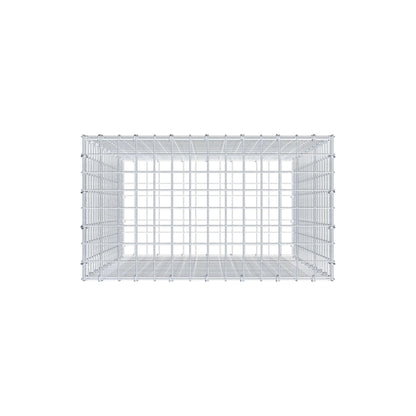 Gabion 100 cm x 70 cm x 40 cm (L x H x D), mesh size 5 cm x 5 cm, C-ring