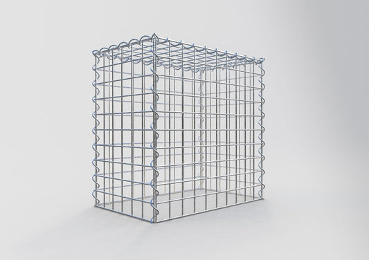 Add-on schanskorf type 3 50 cm x 50 cm x 30 cm (L x H x D), maaswijdte 5 cm x 5 cm, spiraalvormig