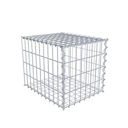 Gabião tipo 2 50 cm x 40 cm x 40 cm (C x A x P), malhagem 5 cm x 10 cm, espiral