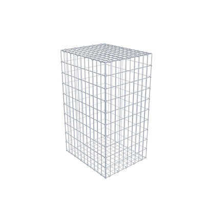Gabbione 100 cm x 60 cm x 50 cm (L x H x P), maglia 5 cm x 10 cm, anello a C