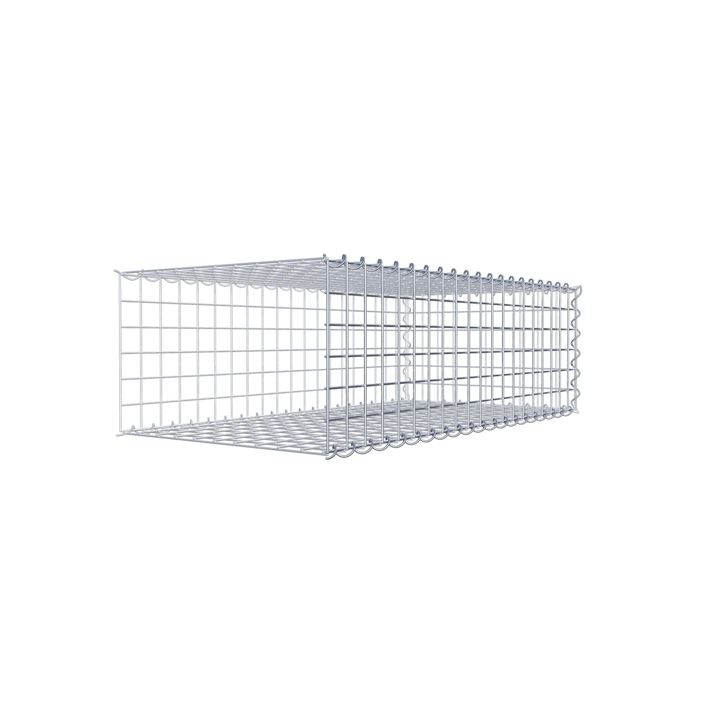 Add-on schanskorf type 2 100 cm x 30 cm x 50 cm (L x H x D), maaswijdte 5 cm x 5 cm, spiraalvormig