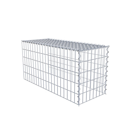 Add-on schanskorf type 4 100 cm x 50 cm x 40 cm (L x H x D), maaswijdte 5 cm x 10 cm, spiraalvormig