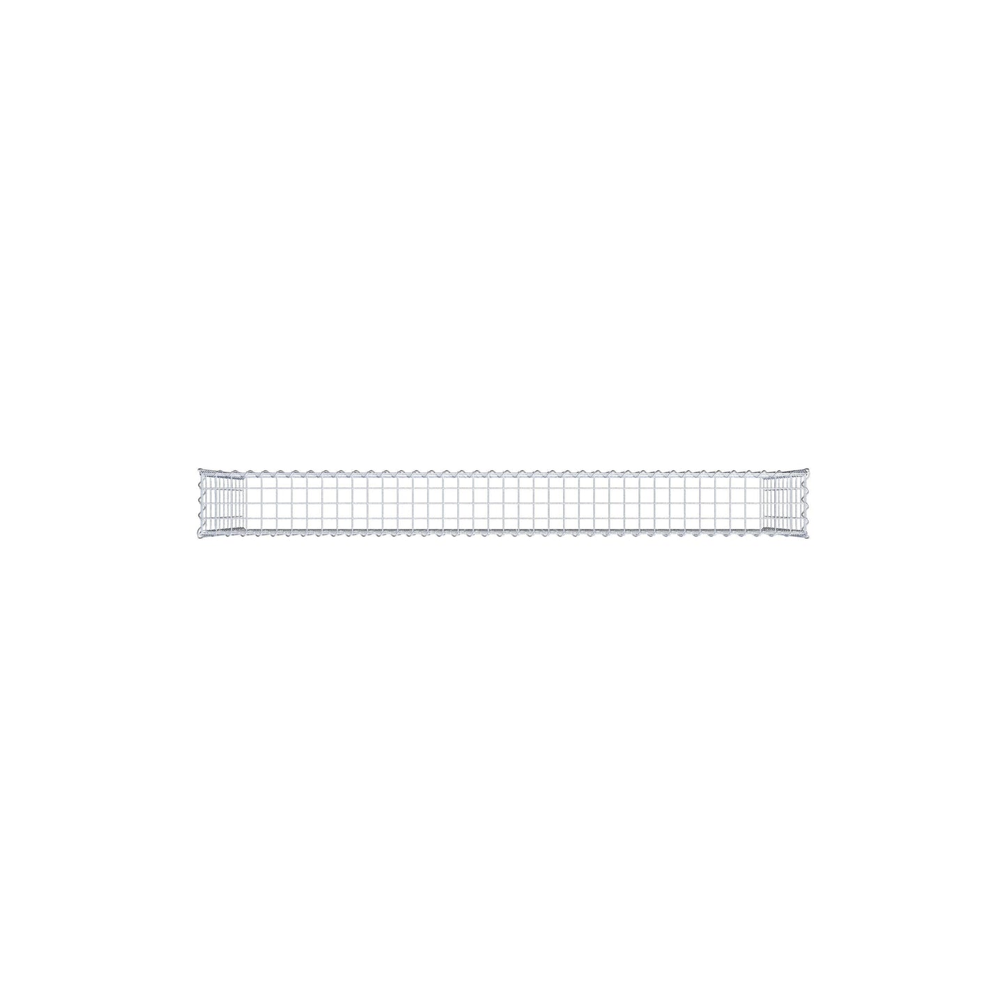 Anbaugabione Typ 3 200 cm x 100 cm x 20 cm (L x H x T), Maschenweite 5 cm x 10 cm, Spirale