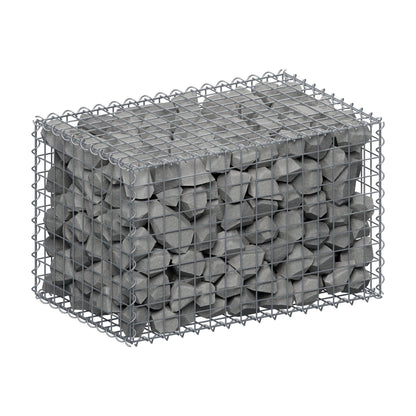 Gabion 80 cm x 50 cm x 50 cm (L x H x D), maskestørrelse 5 cm x 5 cm, spiral
