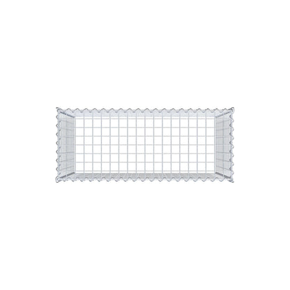 Add-on schanskorf type 3 100 cm x 70 cm x 40 cm (L x H x D), maaswijdte 5 cm x 5 cm, spiraalvormig