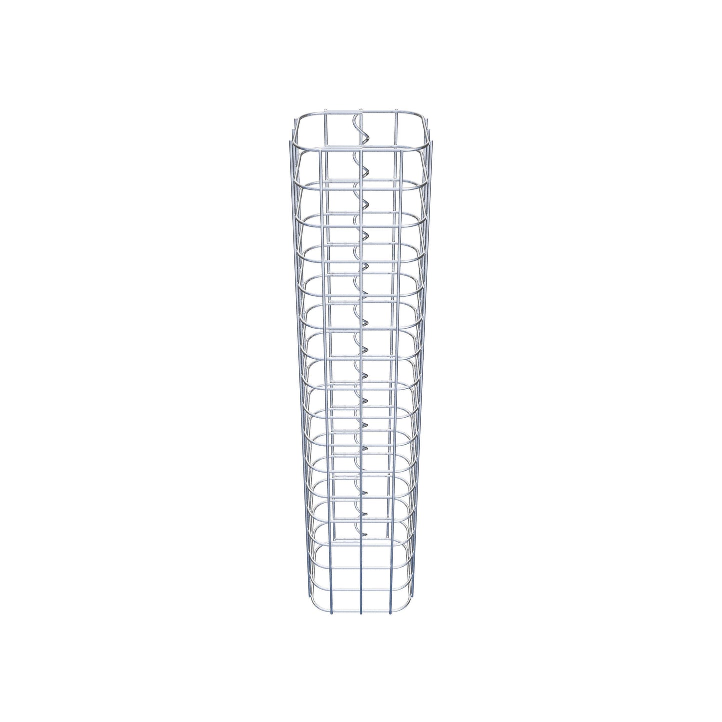 Schanskorfzuil vierkant 17 cm x 17 cm, 80 cm hoog, MW 5 cm x 5 cm