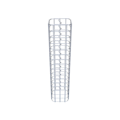 Schanskorfzuil vierkant 17 cm x 17 cm, 80 cm hoog, MW 5 cm x 5 cm