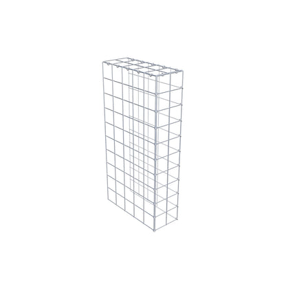 Type 4 oplegkorf 100 cm x 50 cm x 20 cm (L x H x D), maaswijdte 10 cm x 10 cm, C-ring