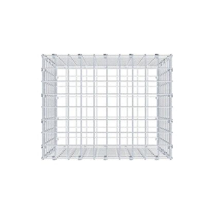 Gabion 50 cm x 40 cm x 40 cm (L x H x D), maskestørrelse 5 x 5 cm, spiralring