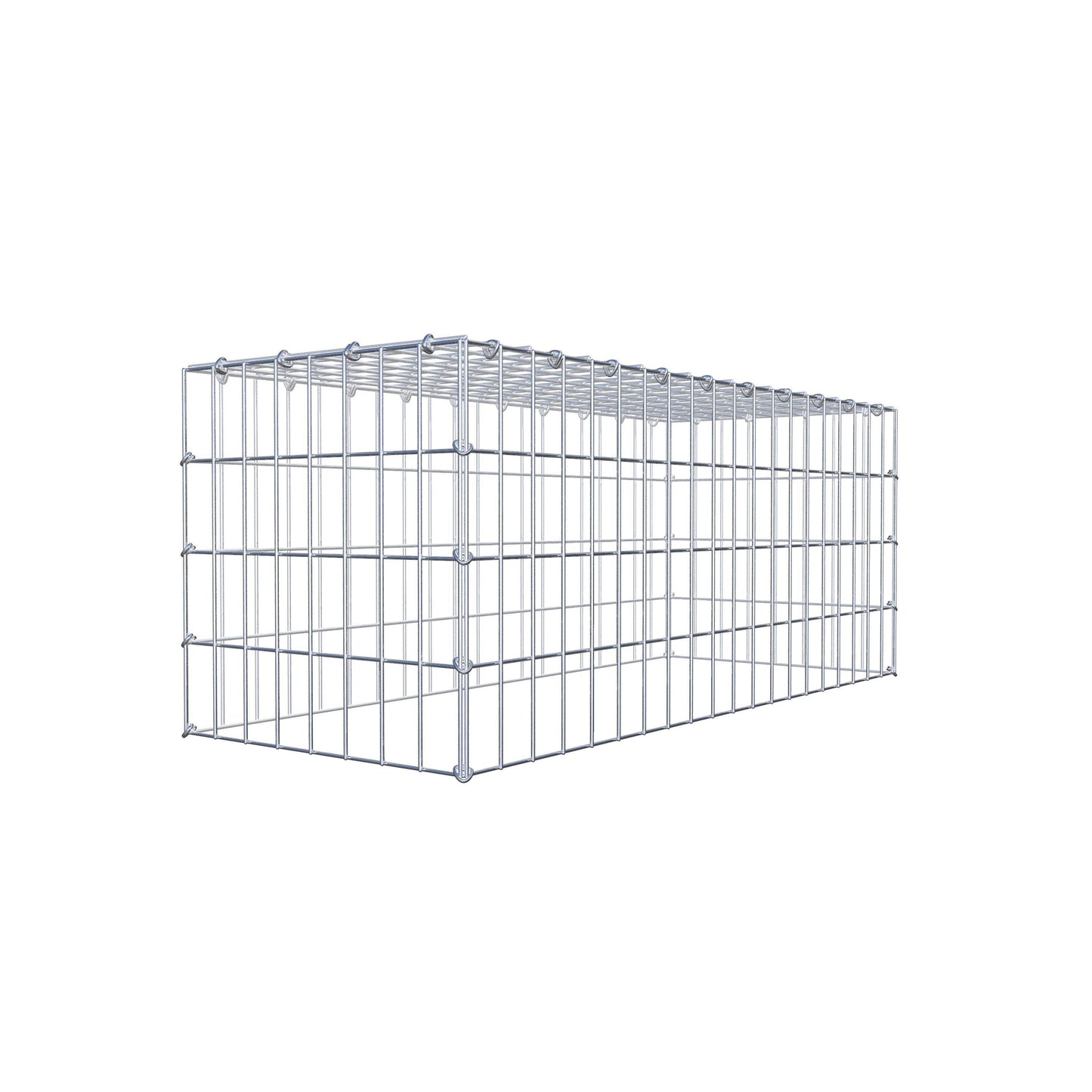 Type 3 oplegkorf 100 cm x 40 cm x 40 cm (L x H x D), maaswijdte 5 cm x 10 cm, C-ring