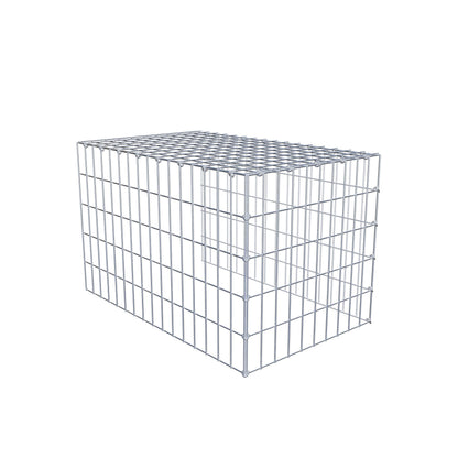 Anbaugabione Typ 4 80 cm x 50 cm x 50 cm (L x H x T), Maschenweite 5 cm x 10 cm, C-Ring