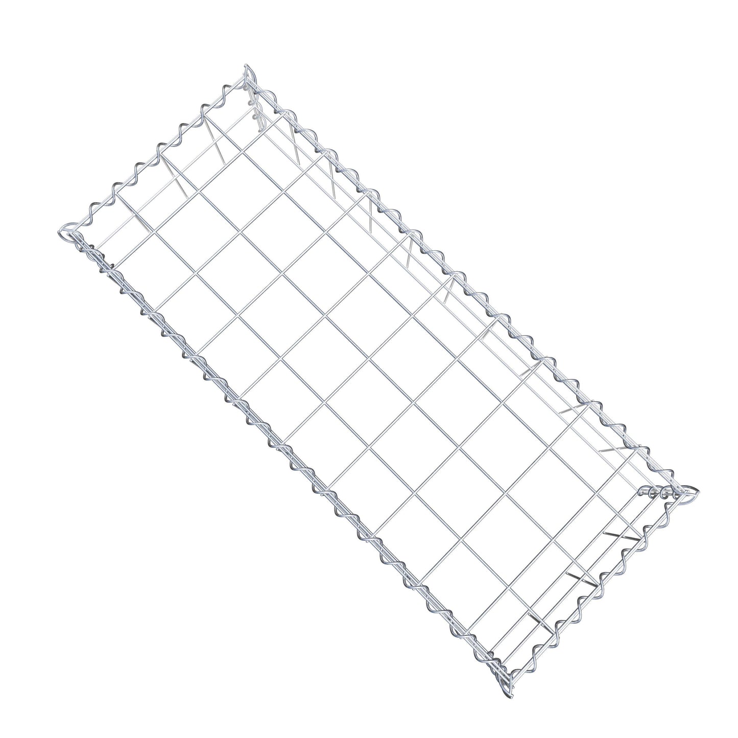 Opvokset gabion type 3 100 cm x 20 cm x 40 cm (L x H x D), maskestørrelse 10 cm x 10 cm, spiral