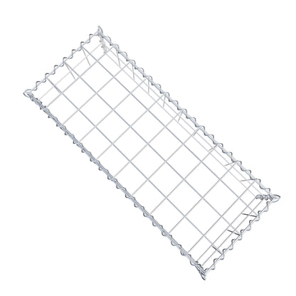 Opvokset gabion type 3 100 cm x 20 cm x 40 cm (L x H x D), maskestørrelse 10 cm x 10 cm, spiral